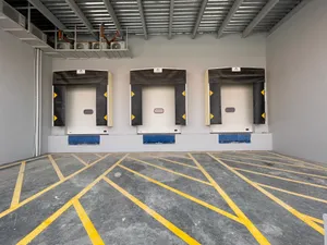 Loading dock area with insulated cold storage facility exterior