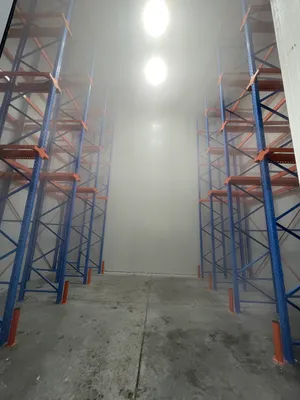 Compact cold room with modern refrigeration equipment